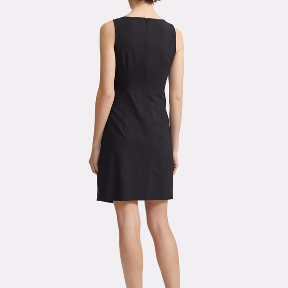 NWT Theory Wrap-Effect Shift Dress in Good Wool 00 - Picture 5 of 13